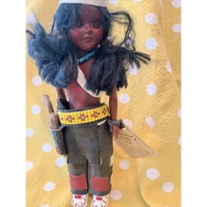Vintage Carlson Dolls Crow Brave 20-105 Made In U.S.A.